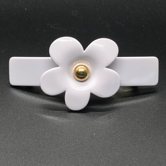 L. Erickson Studded Daisy Barrette - Picture 2 of 14